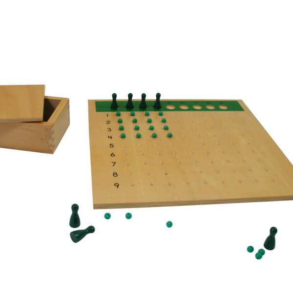 Montesori Abakus ploča računaljka sa kuglicom i piunima