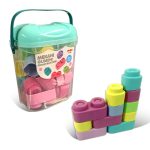 Pertini mekani gumeni konstruktori pastel u kofici 25 delova - Слика 3