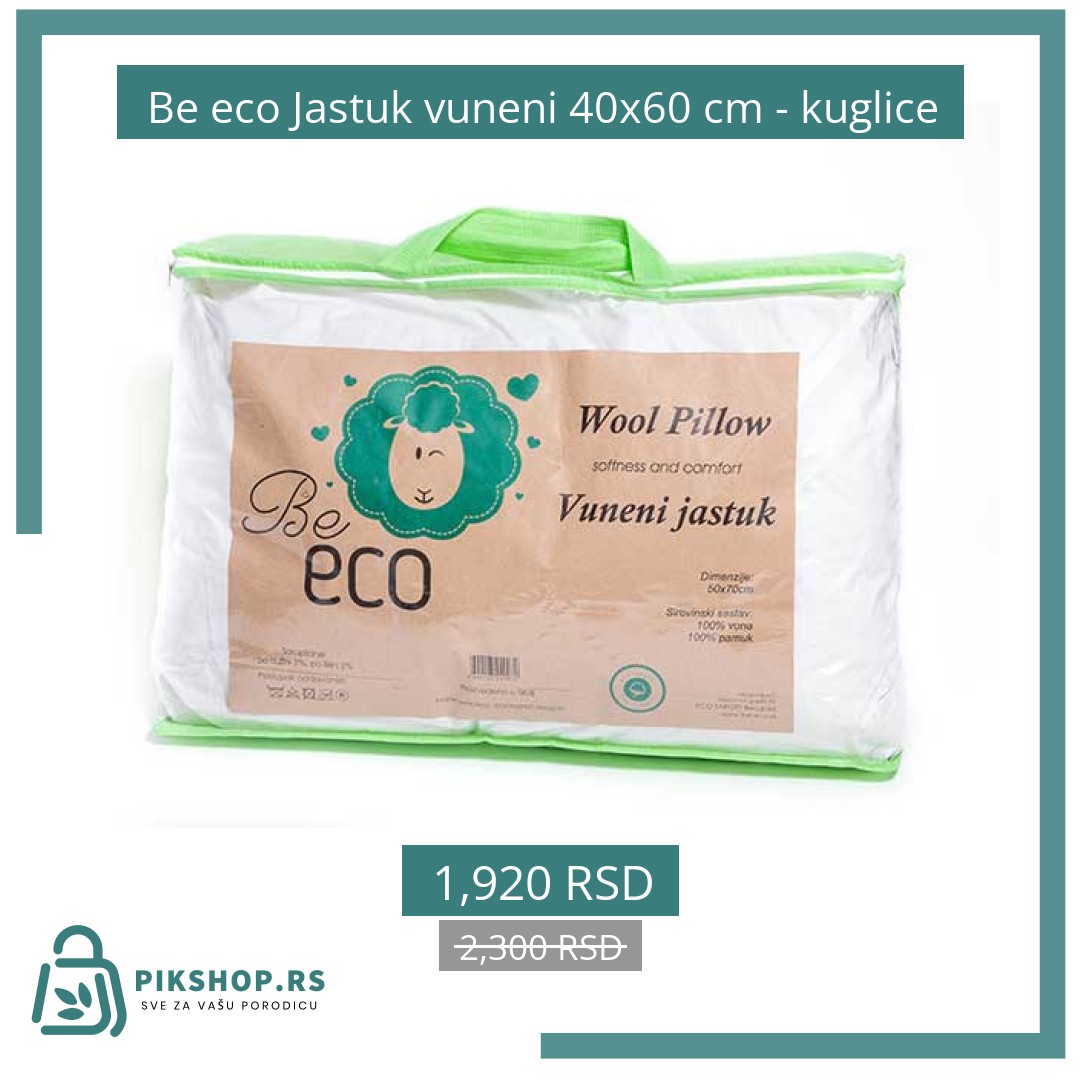 Social Image - Product #13318 Be eco Jastuk vuneni 40x60 cm - kuglice - Слика 1