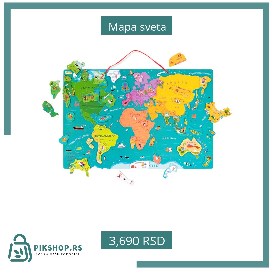 Social Image - Product #18184 Mapa sveta - Слика 1