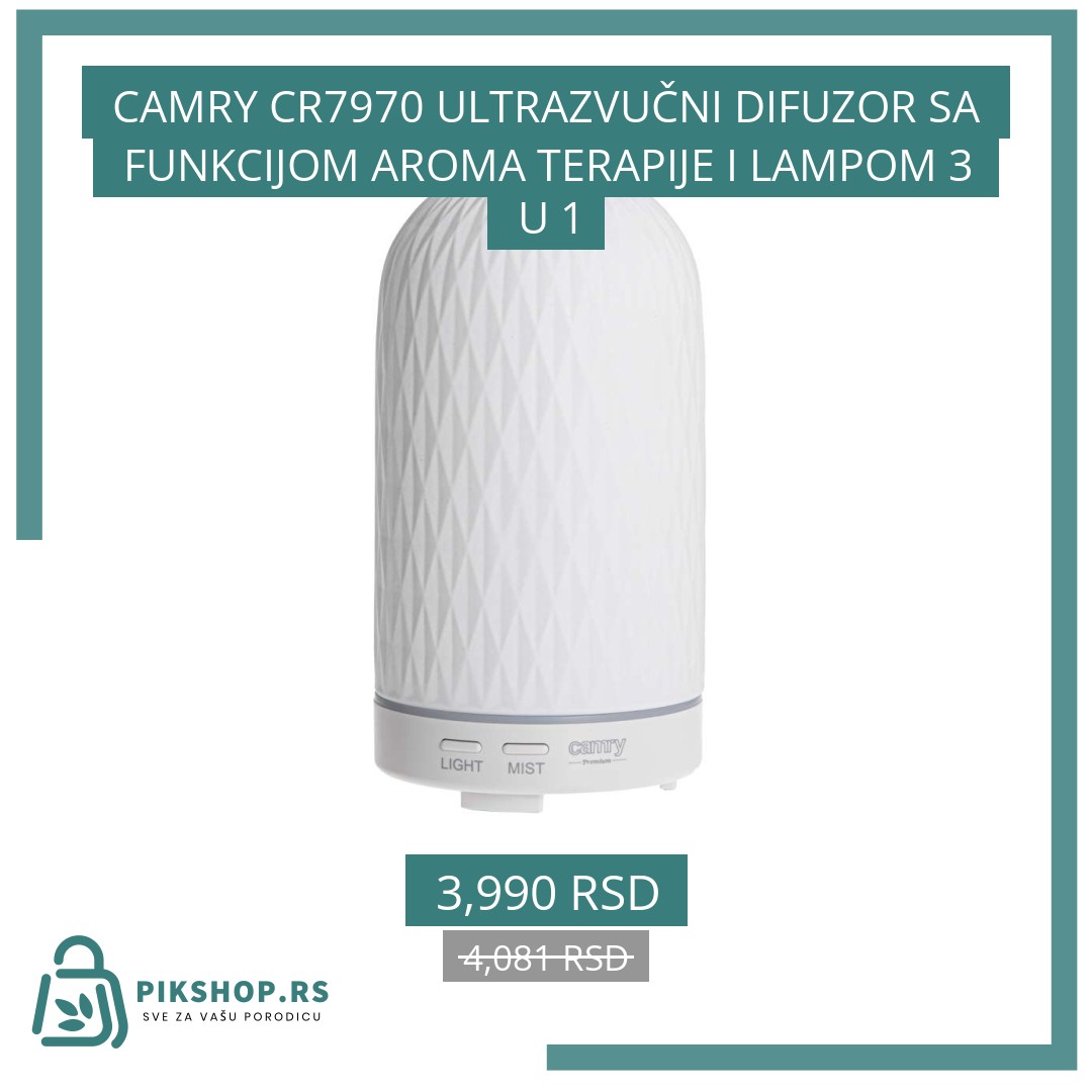 Social Image - Product #21761 CAMRY CR7970 ULTRAZVUČNI DIFUZOR SA FUNKCIJOM AROMA TERAPIJE I LAMPOM 3 U 1 - Слика 1