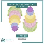Set silikonskih poklopaca 12 kom C102COC101