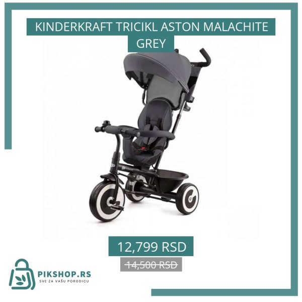 KINDERKRAFT TRICIKL ASTON MALACHITE GREY