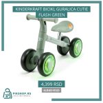 KINDERKRAFT BICIKL GURALICA CUTIE FLASH GREEN