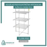 ADLER AD7829 ELEKTRIČNA VERTIKALNA SUŠILICA 300W IP22