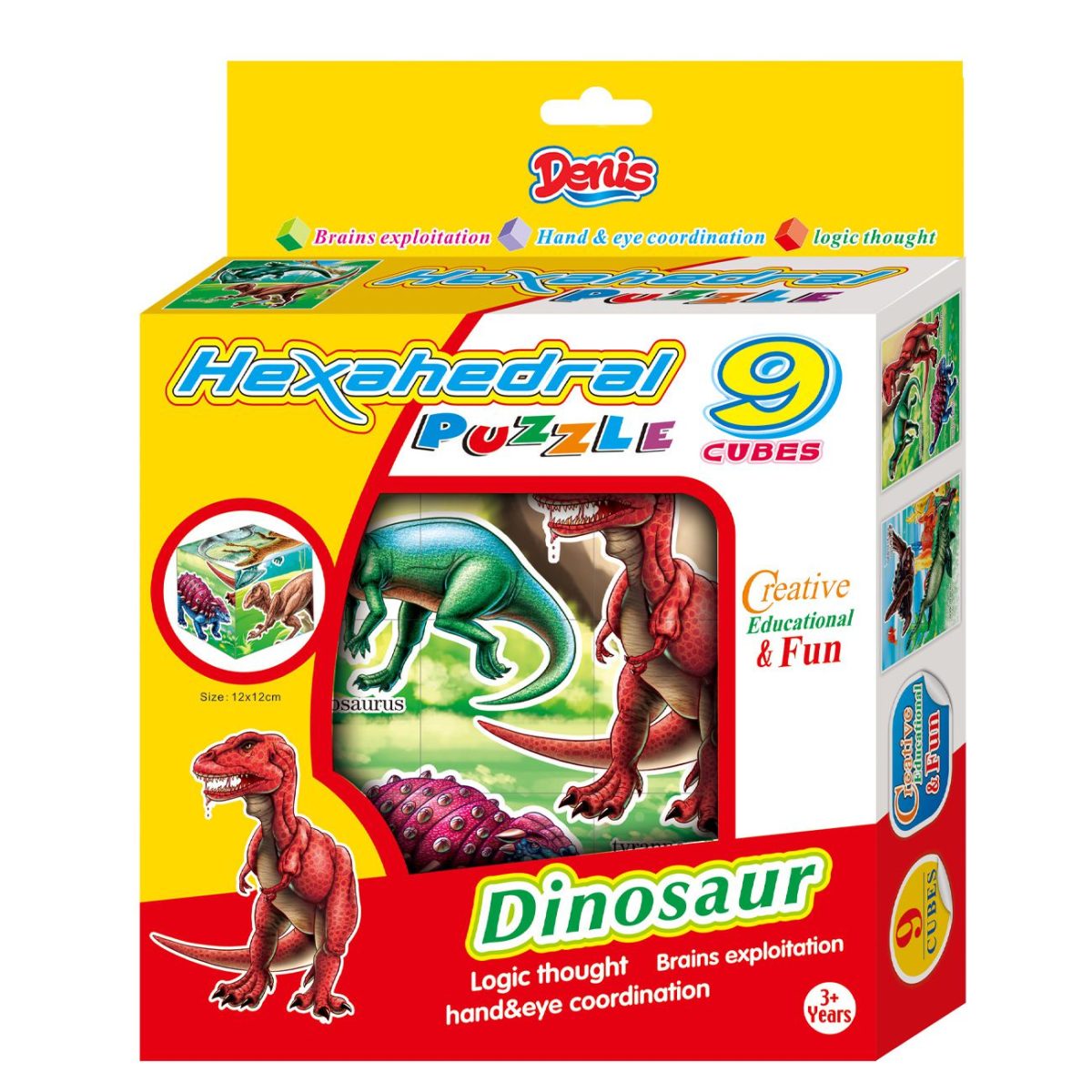 01-652000-1 Puzzle / Slagalica Dinosauri, 9 kocki - Слика 1