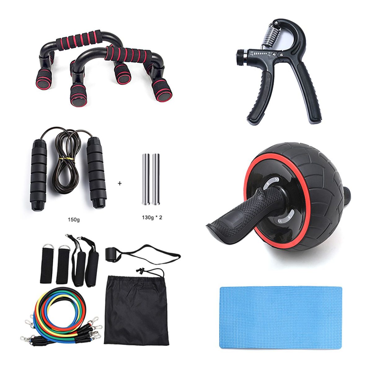 22-783000-1 Fitnes set sa setom elastičnih otpornih traka - Слика 1