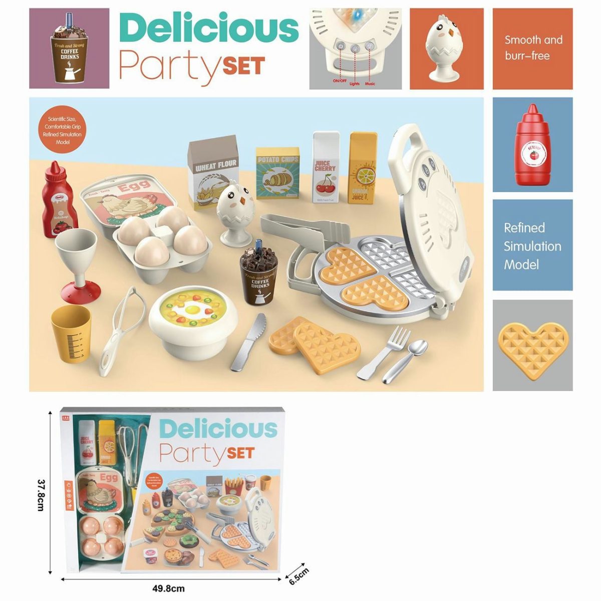 29-251000-1 Set za doručak, vafle i pica set - Слика 1