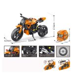 Komplet za gradnju „Narandžasti motor“, 578 delova
