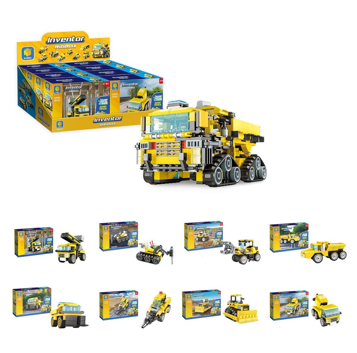 N-Brik mini kockice za slaganje- kamioni, 8 vrsta - Слика 1