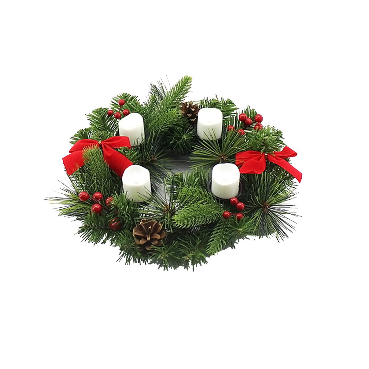 Adventski venac sa LED svećama - Слика 1