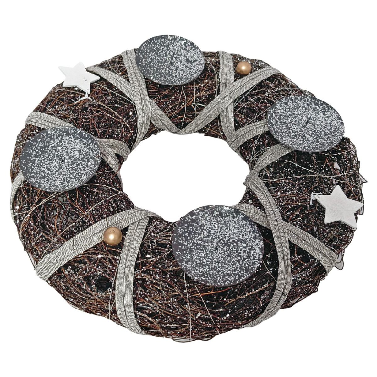 41-108000-1 ***Adventski venac 30 cm prirodan - Слика 1