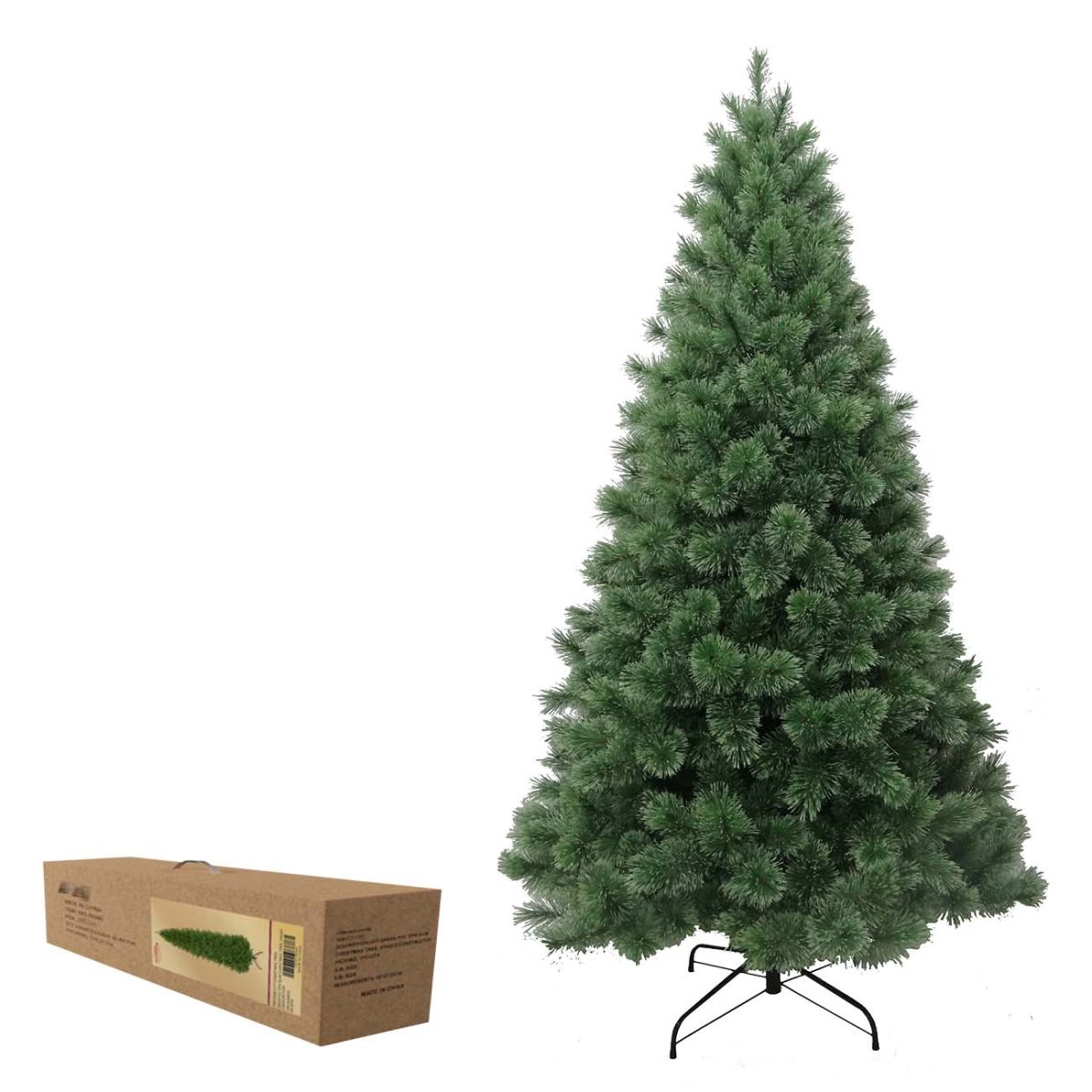 41-500000-1 Veštačka jelka 150 cm, zelena sa postoljem - Слика 1