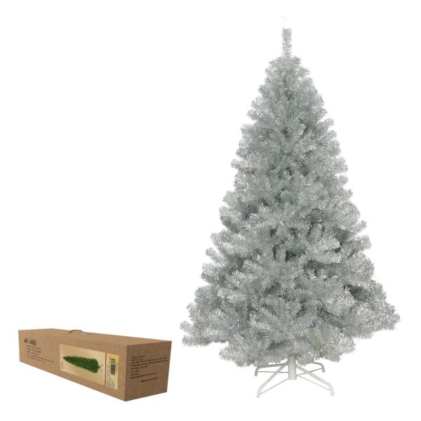 Veštačka jelka 150 cm, bela sa postoljem