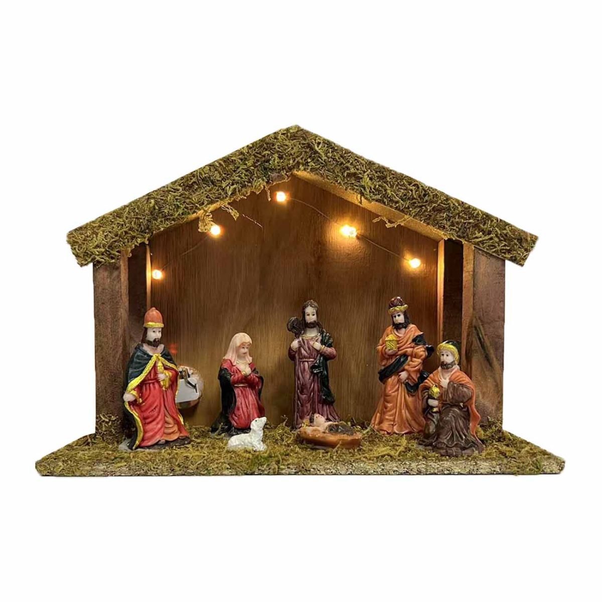 41-852000-1 Drvene jasle sa 5xLED, 26 cm - Слика 1