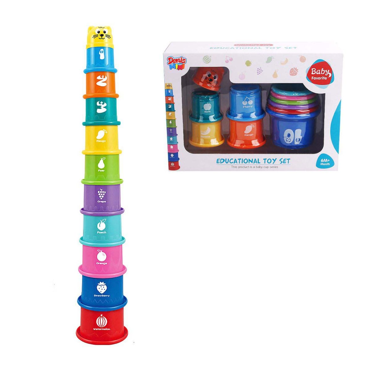 Toranj sa čašama za slaganje, 11 delova - Слика 1