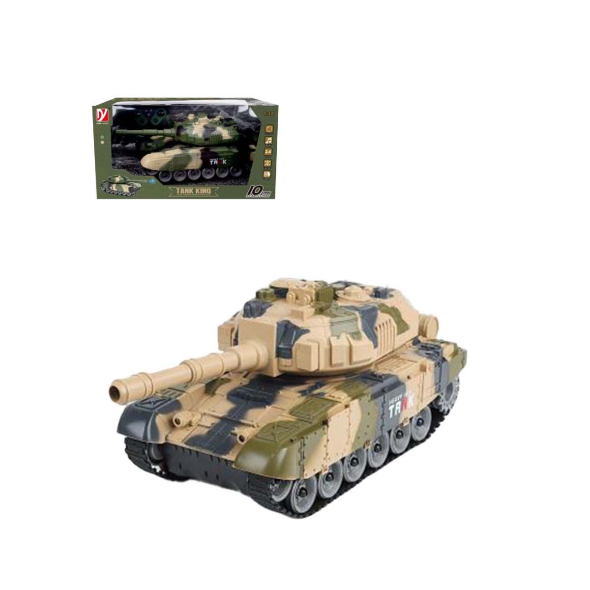 49-992000-1 Tenk na daljinsko upravljanje, svetlo, zvuk, 1:12 - Слика 1