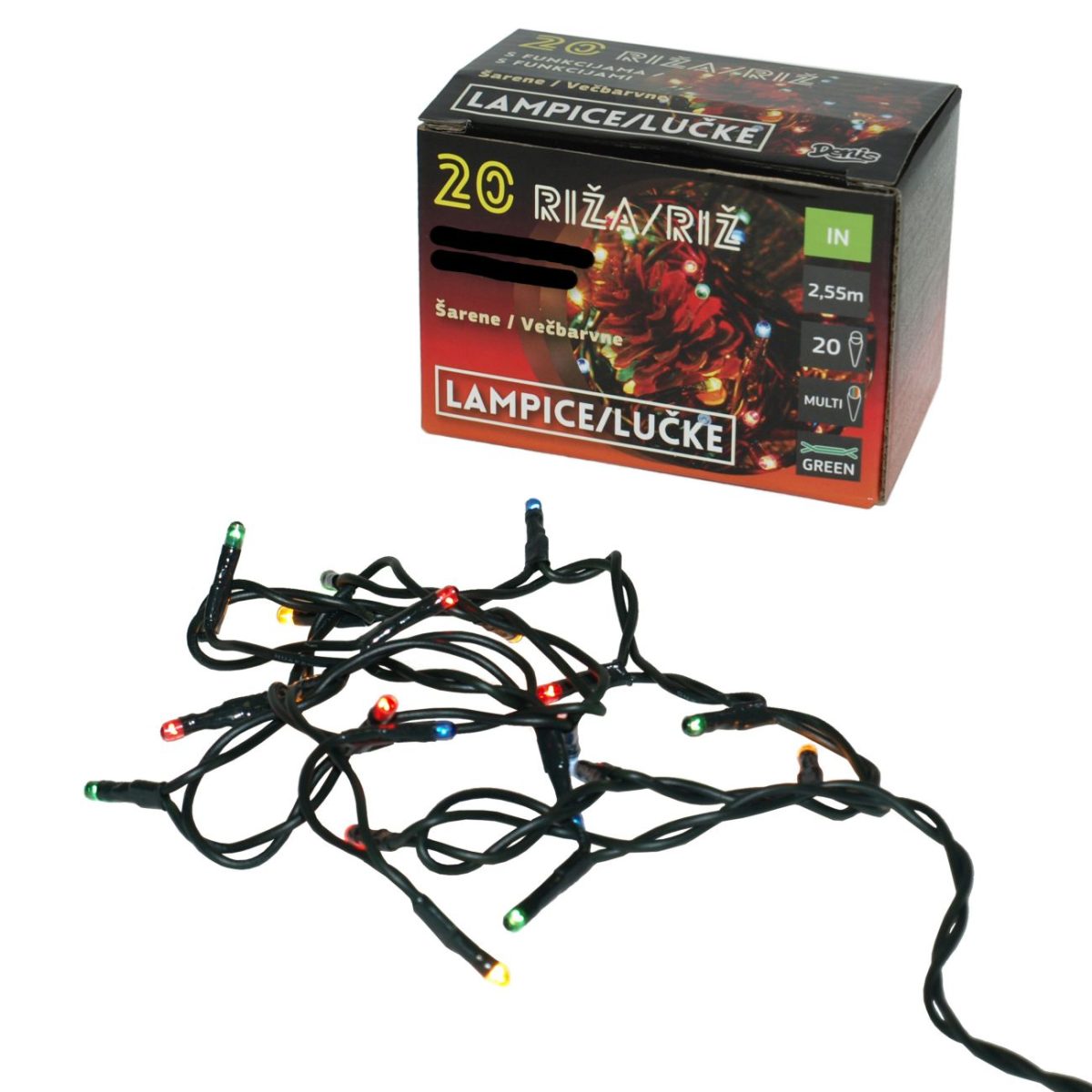 20 Lampica RIŽA, šarena - Слика 1