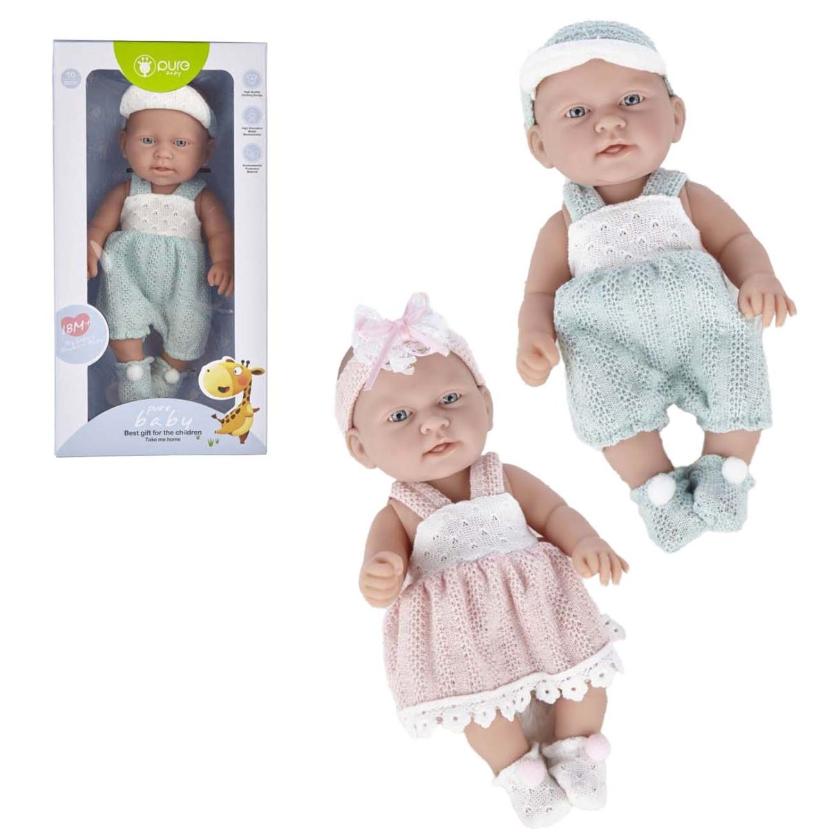 Lutka sa trakom za glavu ili kapom, 25 cm, 2vrste - Слика 1