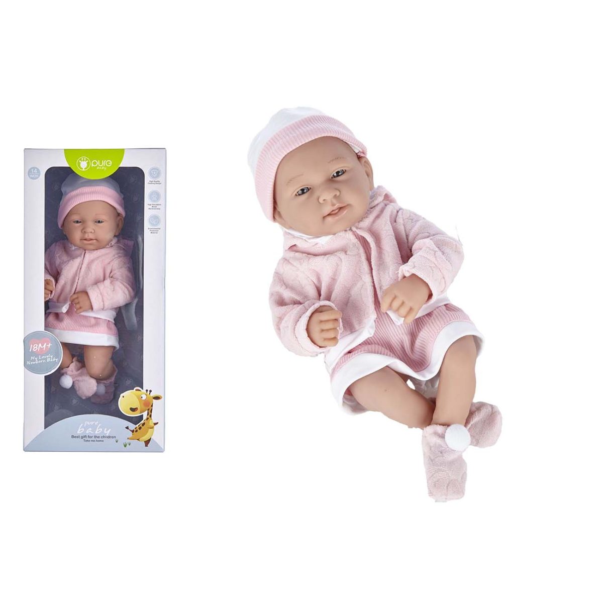 Beba sa haljinom i džemperom, 36 cm - Слика 1