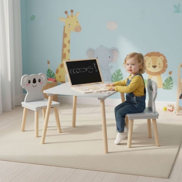 Dečiji set nameštaja Koala – sto + 2 stolice , ECOTOYS