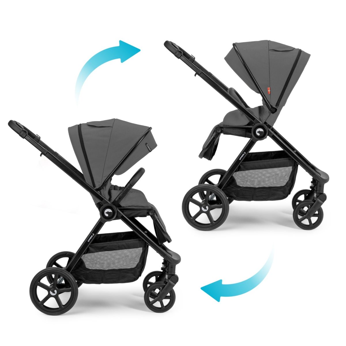 Kidnort Alskar kolica za bebe set 2u1 grey - Слика 3