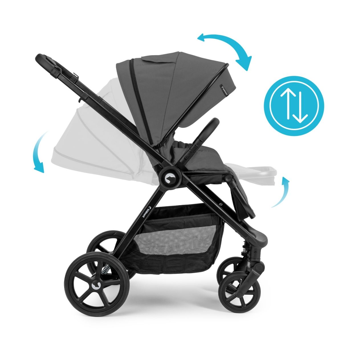 Kidnort Alskar kolica za bebe set 2u1 grey - Слика 5