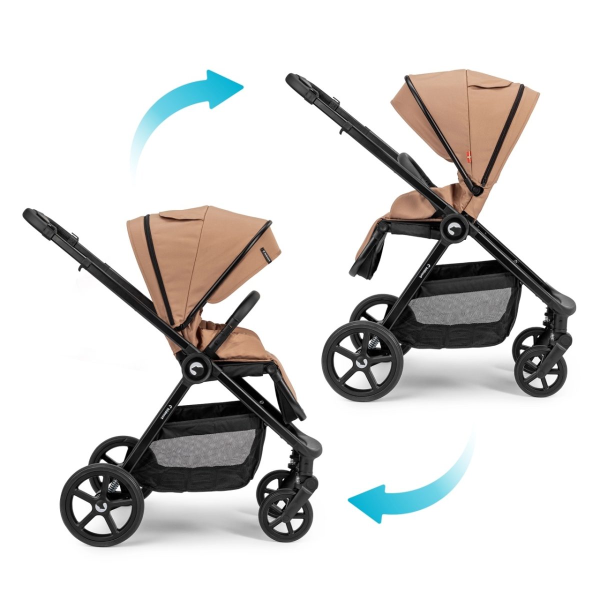 Kidnort Alskar kolica za bebe set 2u1 mocha mousse - Слика 3