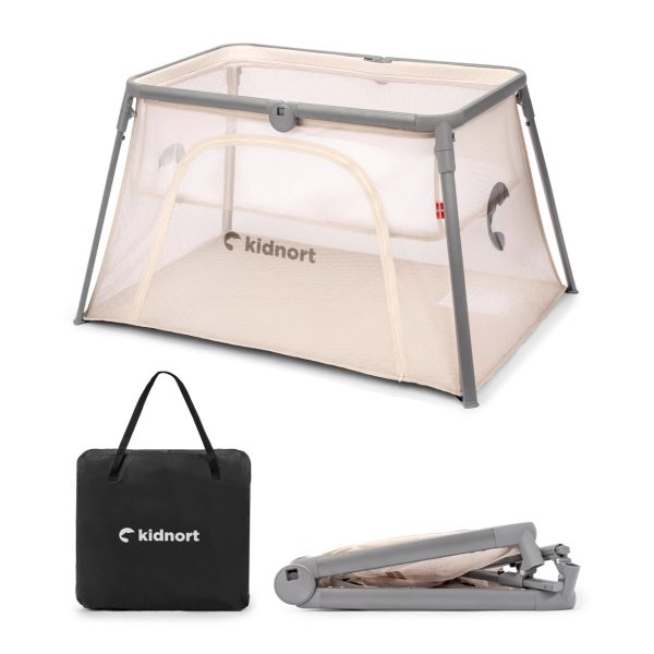 Kidnort Bleke 2u1 prenosivi krevetac beige