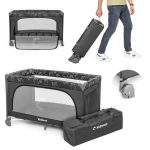 Kidnort Grotta prenosivi krevetac dark grey mélange