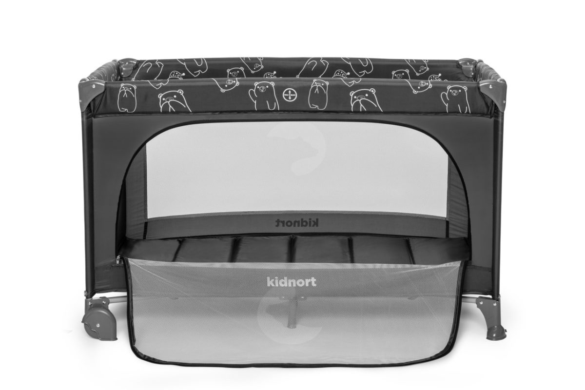 Kidnort Grotta prenosivi krevetac dark grey mélange - Слика 4