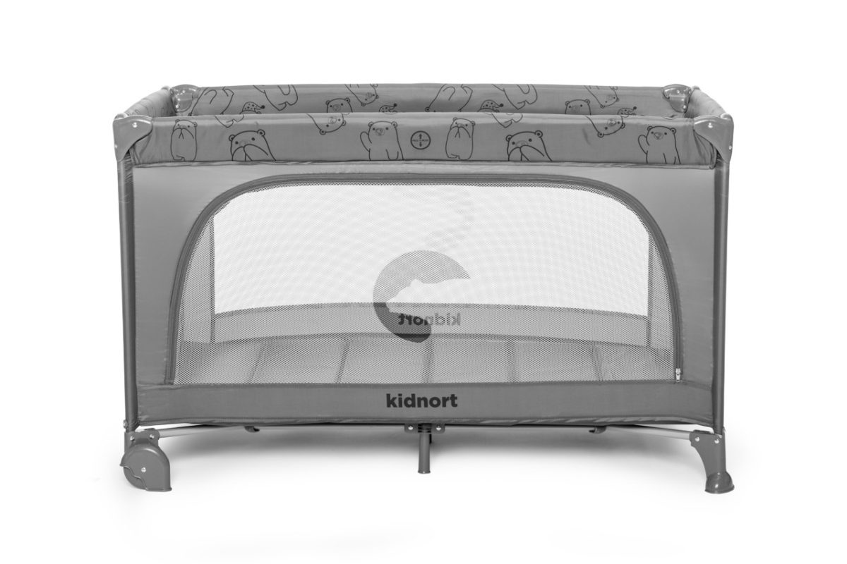 Kidnort Grotta prenosivi krevetac light grey mélange - Слика 4