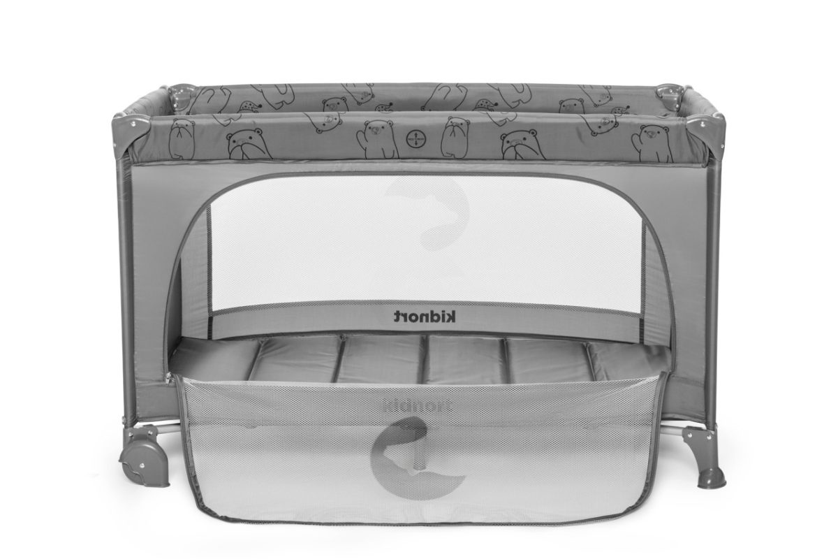 Kidnort Grotta prenosivi krevetac light grey mélange - Слика 5