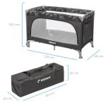 Kidnort Grotta prenosivi krevetac light grey mélange - Слика 11