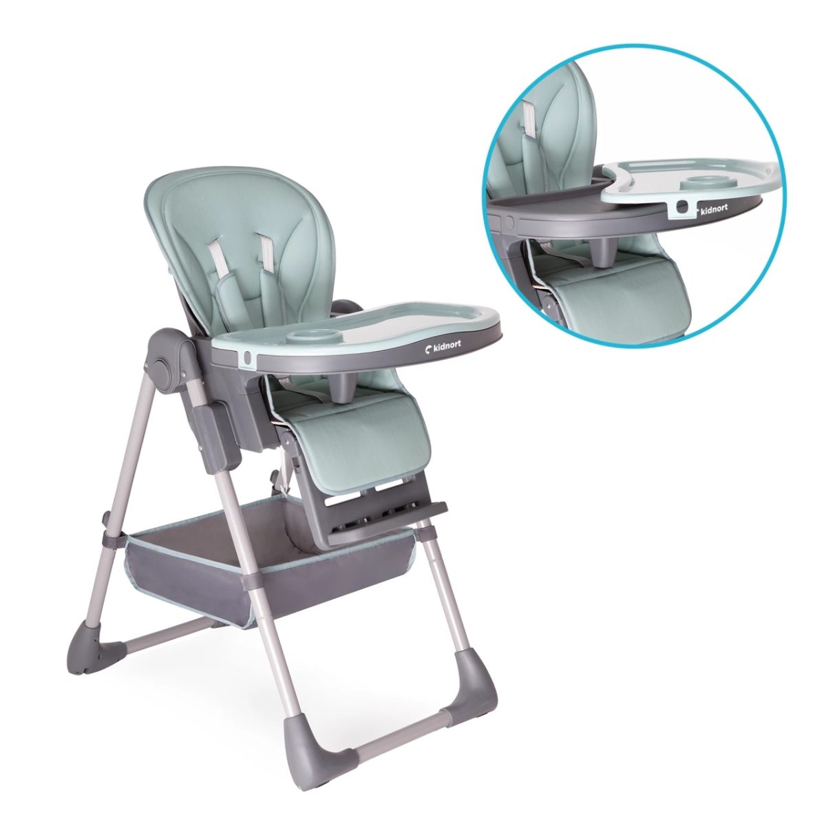 Kidnort Jordgubbe hranilica za bebe green - Слика 3