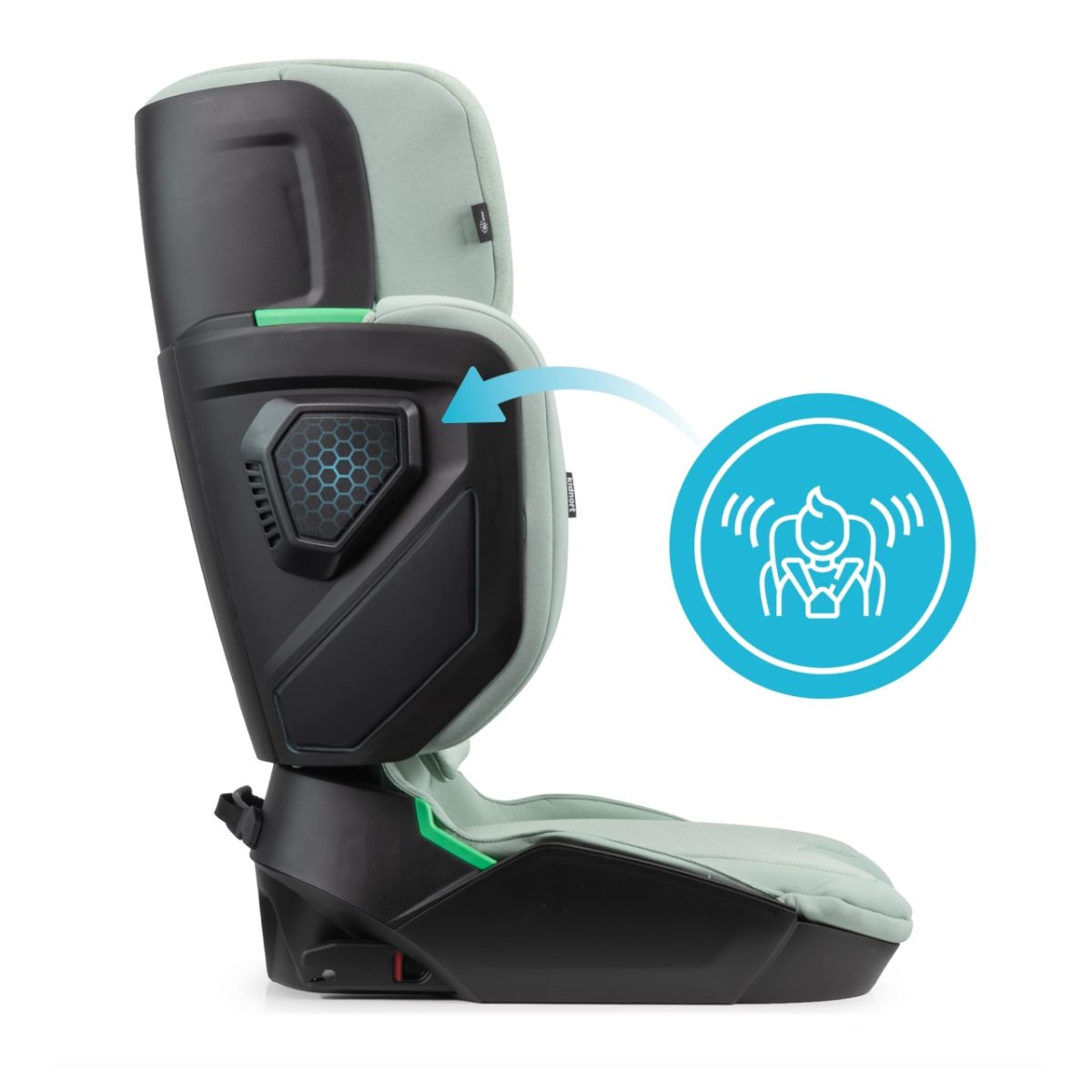 Kidnort Mane auto sedište i-size 100-150cm green - Слика 2