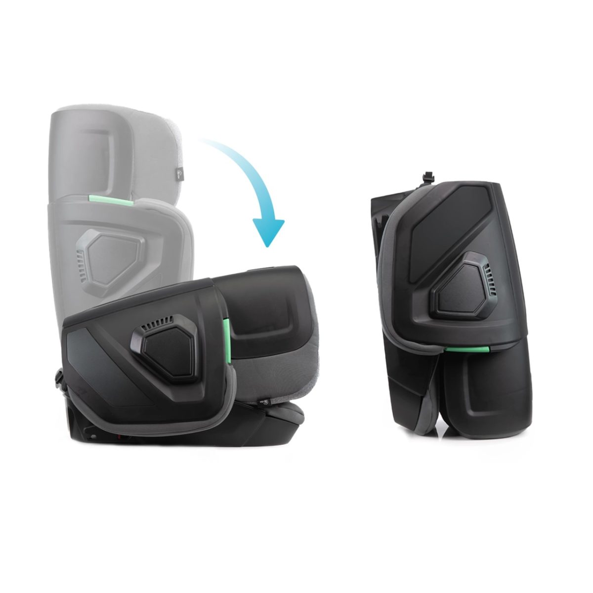 Kidnort Mane auto sedište i-size 100-150cm grey - Слика 3