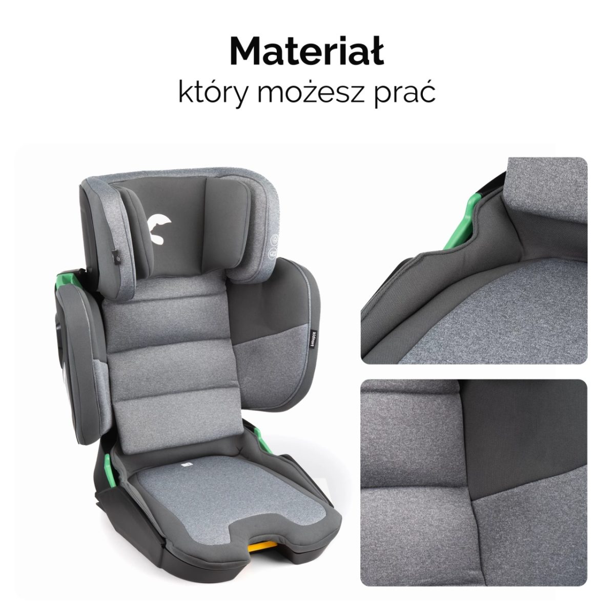 Kidnort Mane auto sedište i-size 100-150cm grey - Слика 4