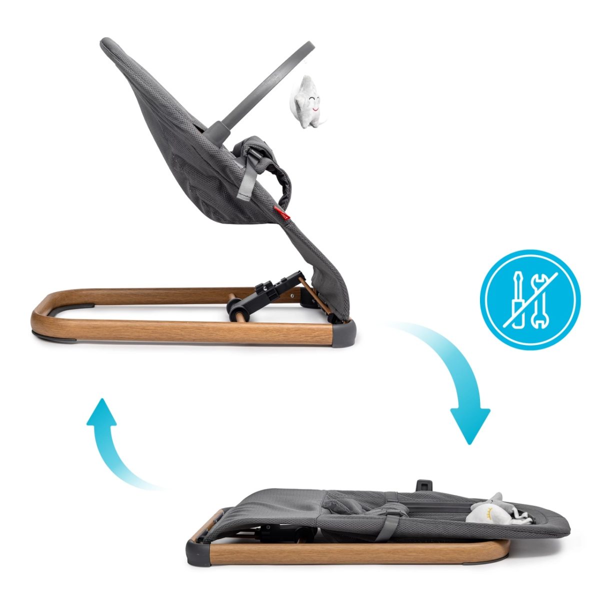 Kidnort Moln njihalica grey - Слика 2