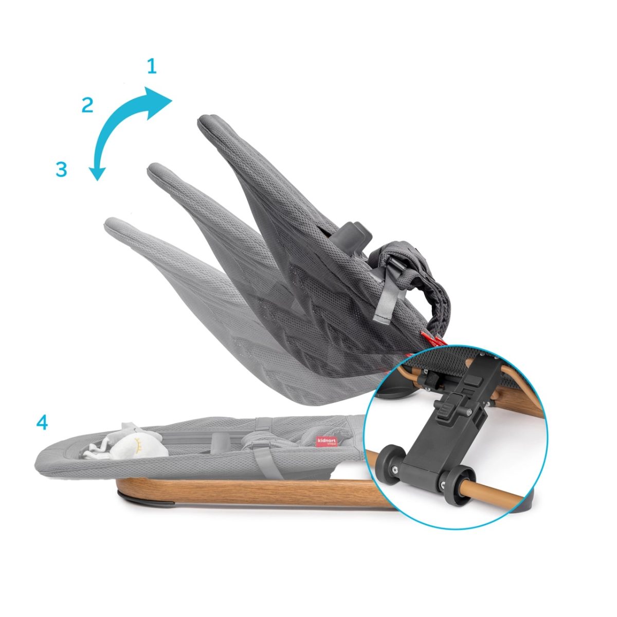 Kidnort Moln njihalica grey - Слика 4