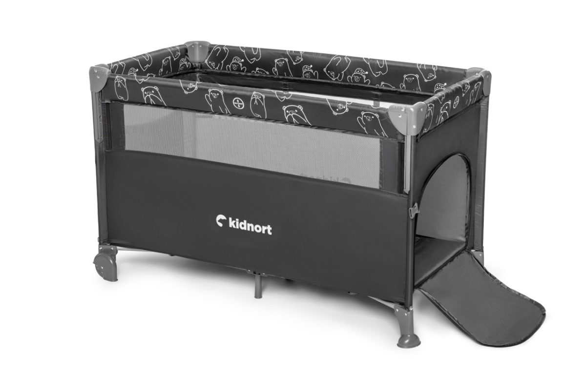 Kidnort Naste prenosivi krevetac dark grey mélange - Слика 5