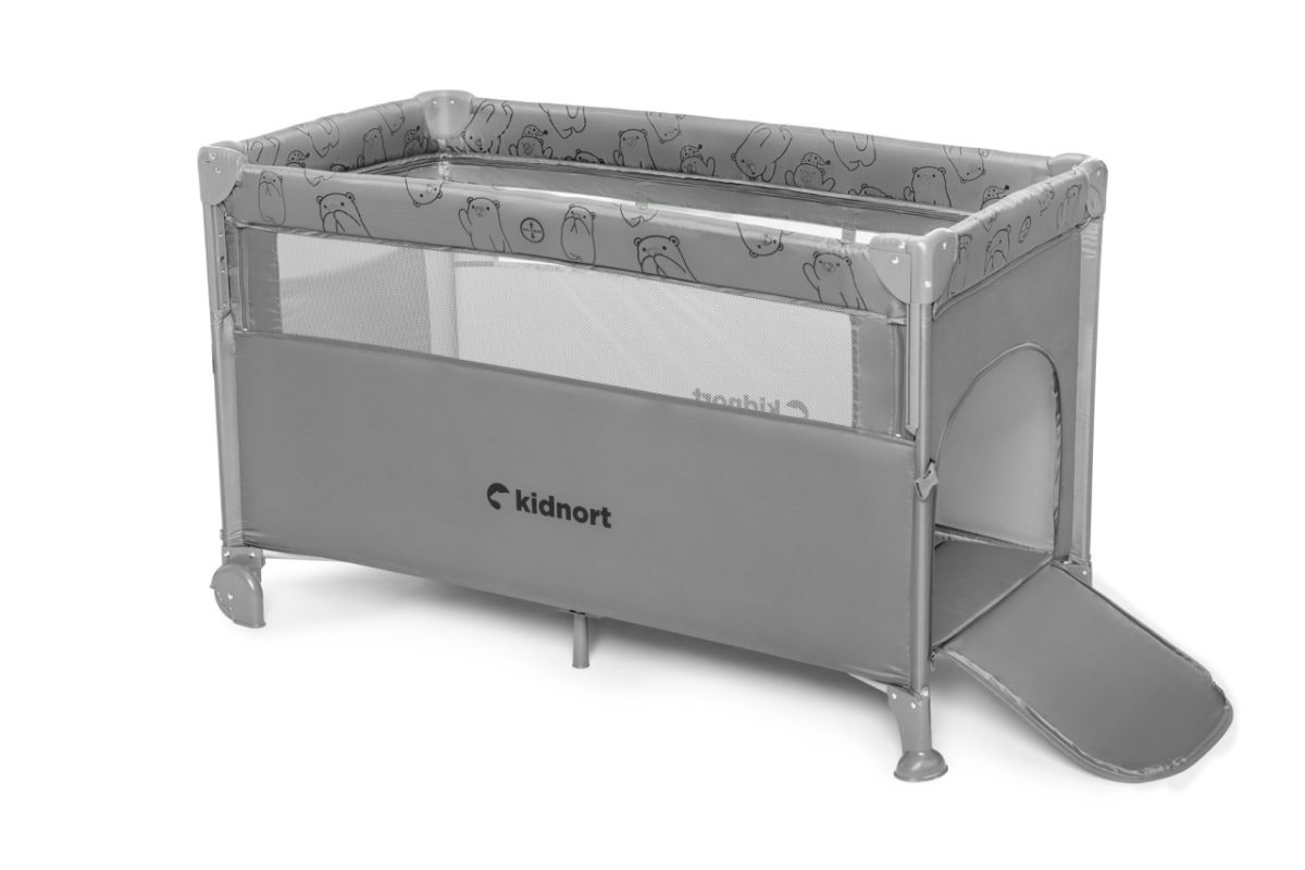 Kidnort Naste prenosivi krevetac light grey mélange - Слика 4