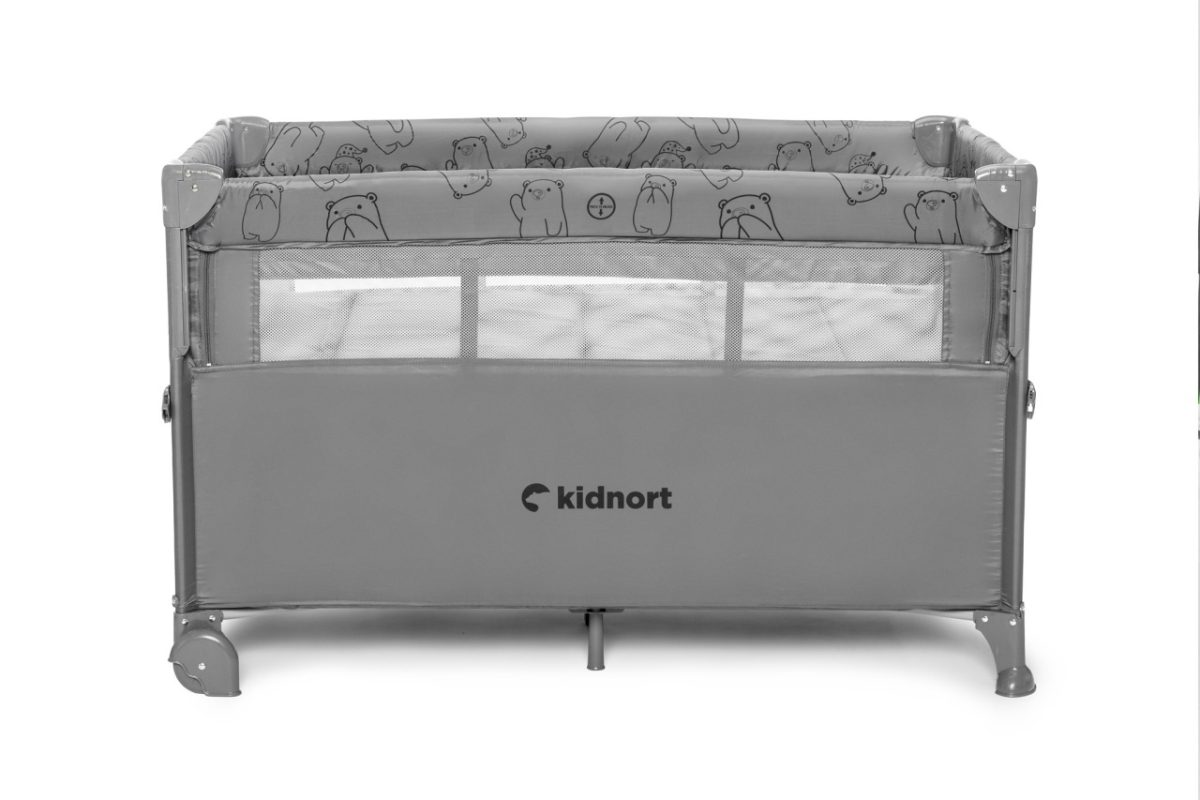 Kidnort Naste prenosivi krevetac light grey mélange - Слика 6