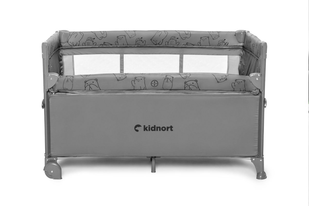 Kidnort Naste prenosivi krevetac light grey mélange - Слика 8