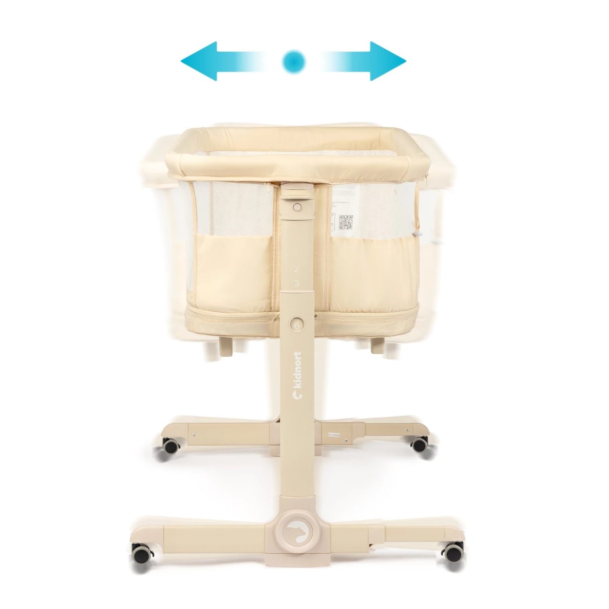 Kidnort Snackskal II kolevka/ prenosivi krevatac beige - Слика 6