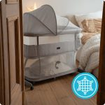 Kidnort Snackskal II kolevka/ prenosivi krevatac beige - Слика 8