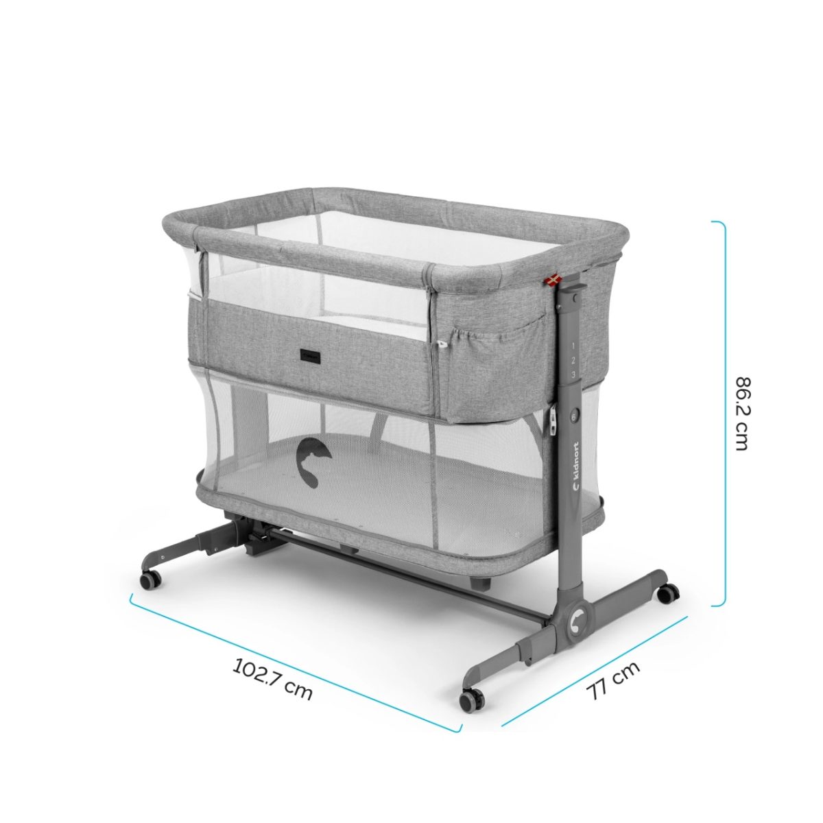 Kidnort Snackskal II kolevka/ prenosivi krevatac beige - Слика 9