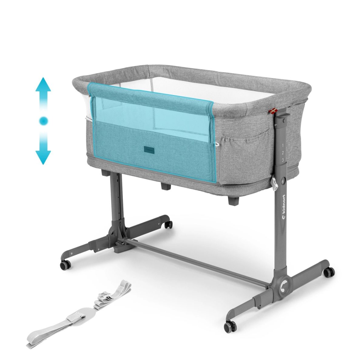 Kidnort Snackskal II kolevka/ prenosivi krevatac grey - Слика 4