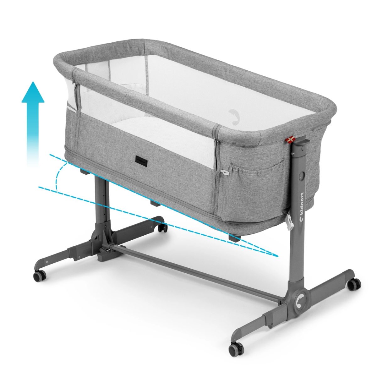 Kidnort Snackskal II kolevka/ prenosivi krevatac grey - Слика 6