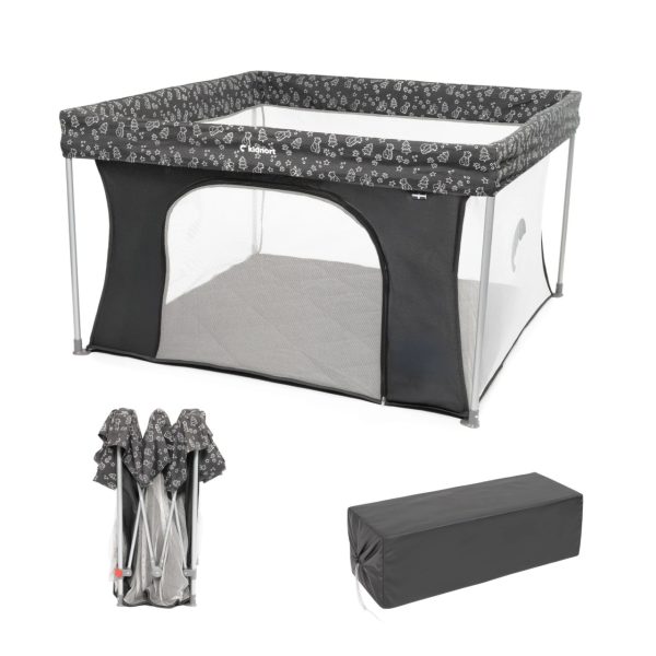 Kidnort Snoen ogradica za bebe black